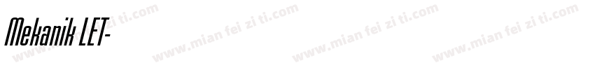 Mekanik LET字体转换